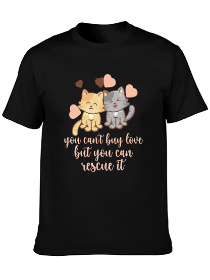 Rescue Love Unisex T-Shirt - Cat Lover Tee