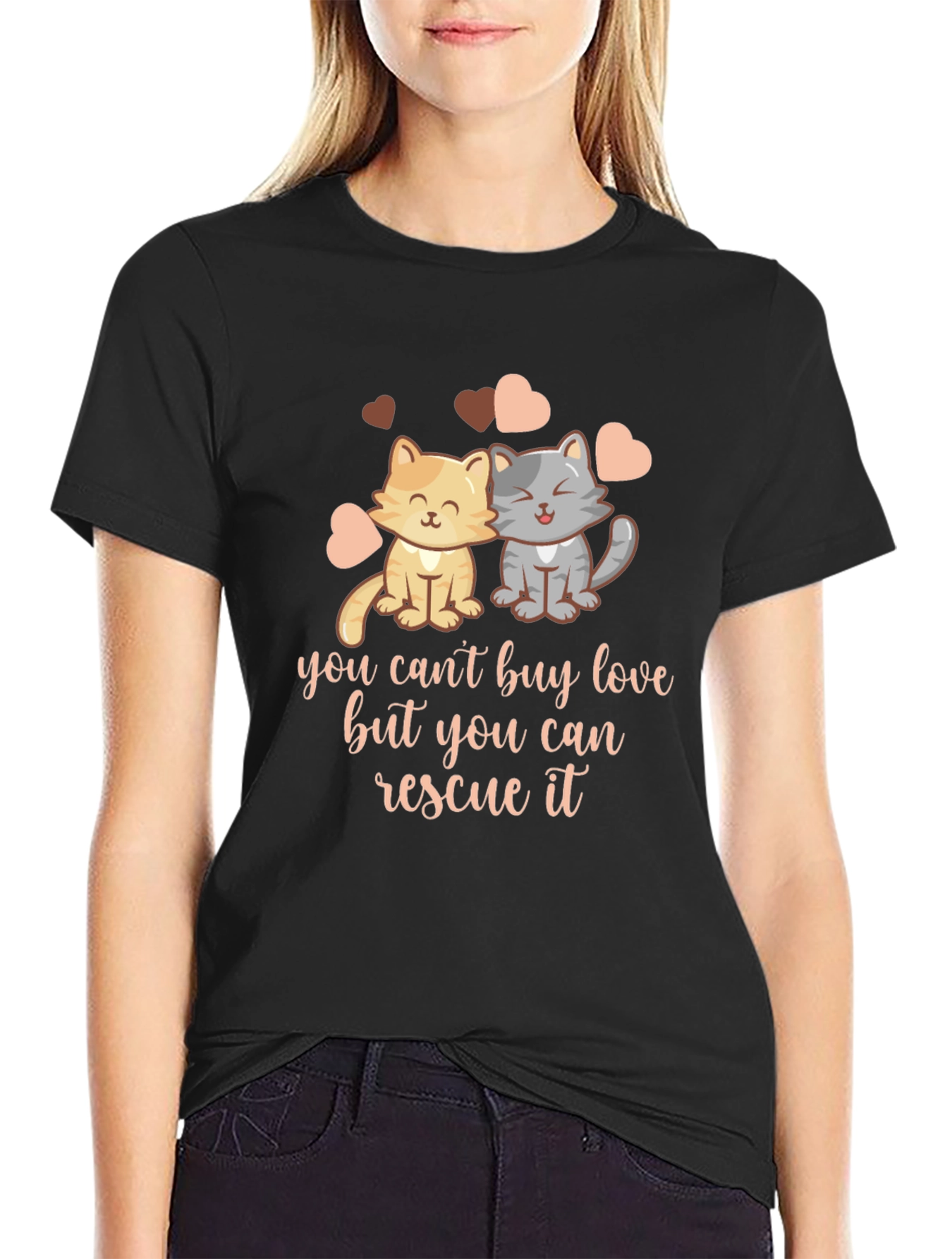 Rescue Love Unisex T-Shirt - Cat Lover Tee