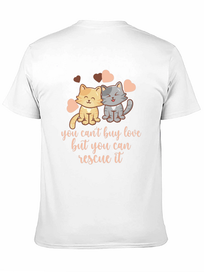 Rescue Love Unisex T-Shirt - Cat Lover Tee