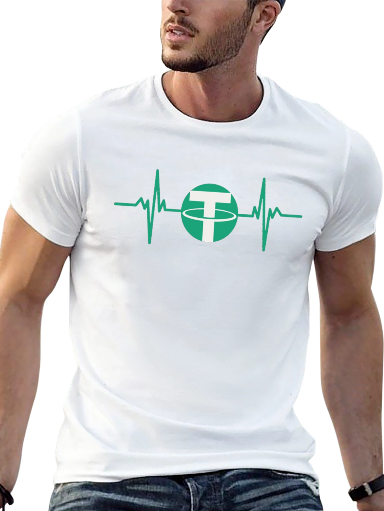 Tether Heartbeat Graphic T-Shirt