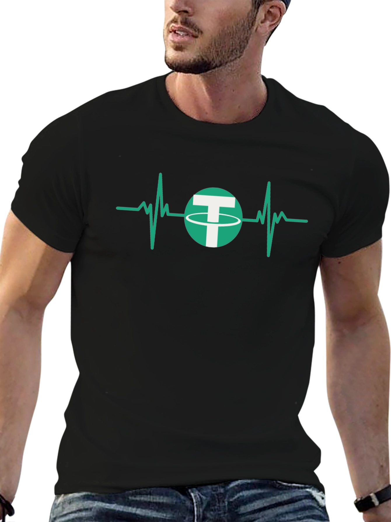 Tether Heartbeat Graphic T-Shirt