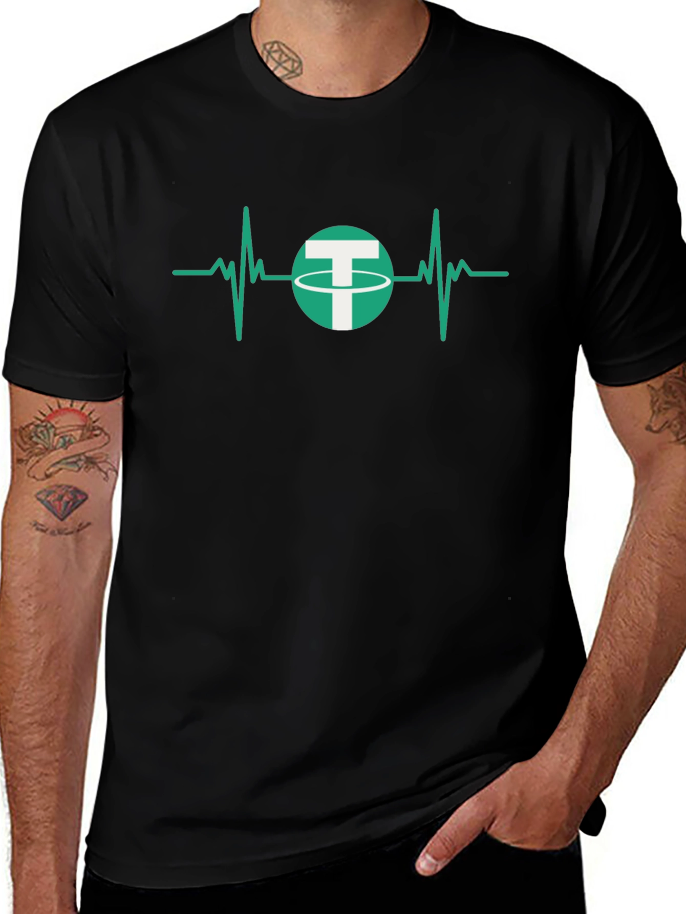 Tether Heartbeat Graphic T-Shirt