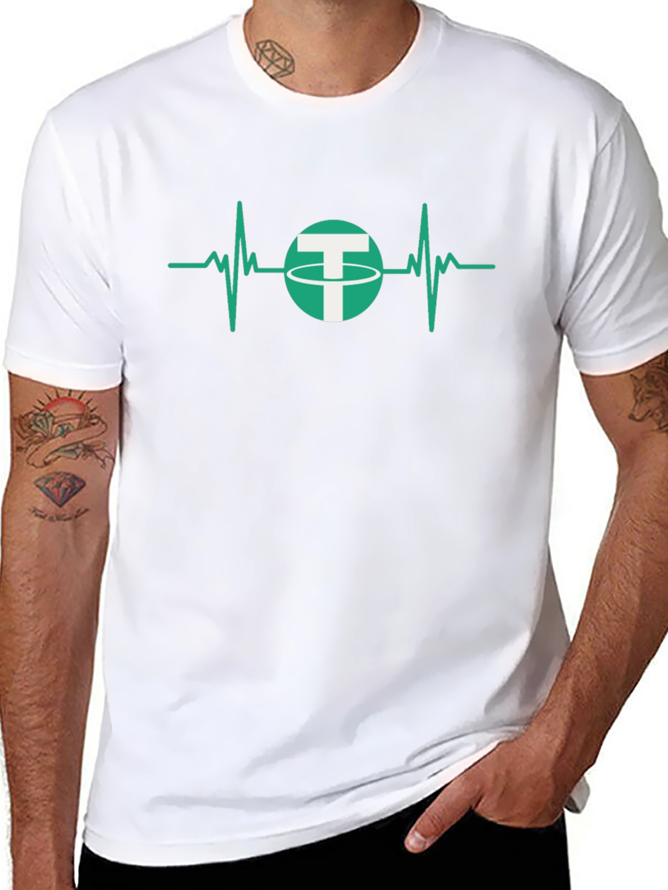 Tether Heartbeat Graphic T-Shirt