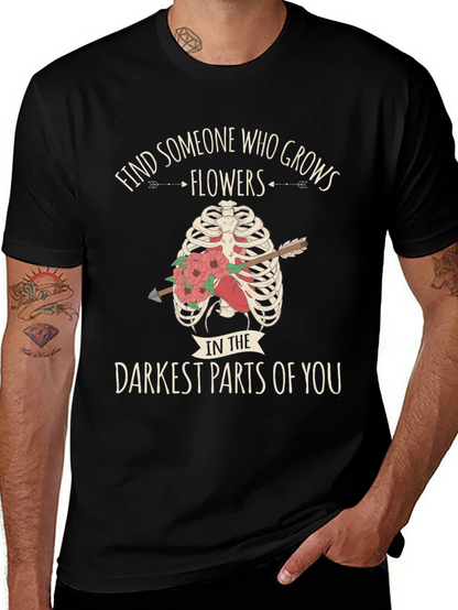 Darkest Parts Flowers Graphic Tee
