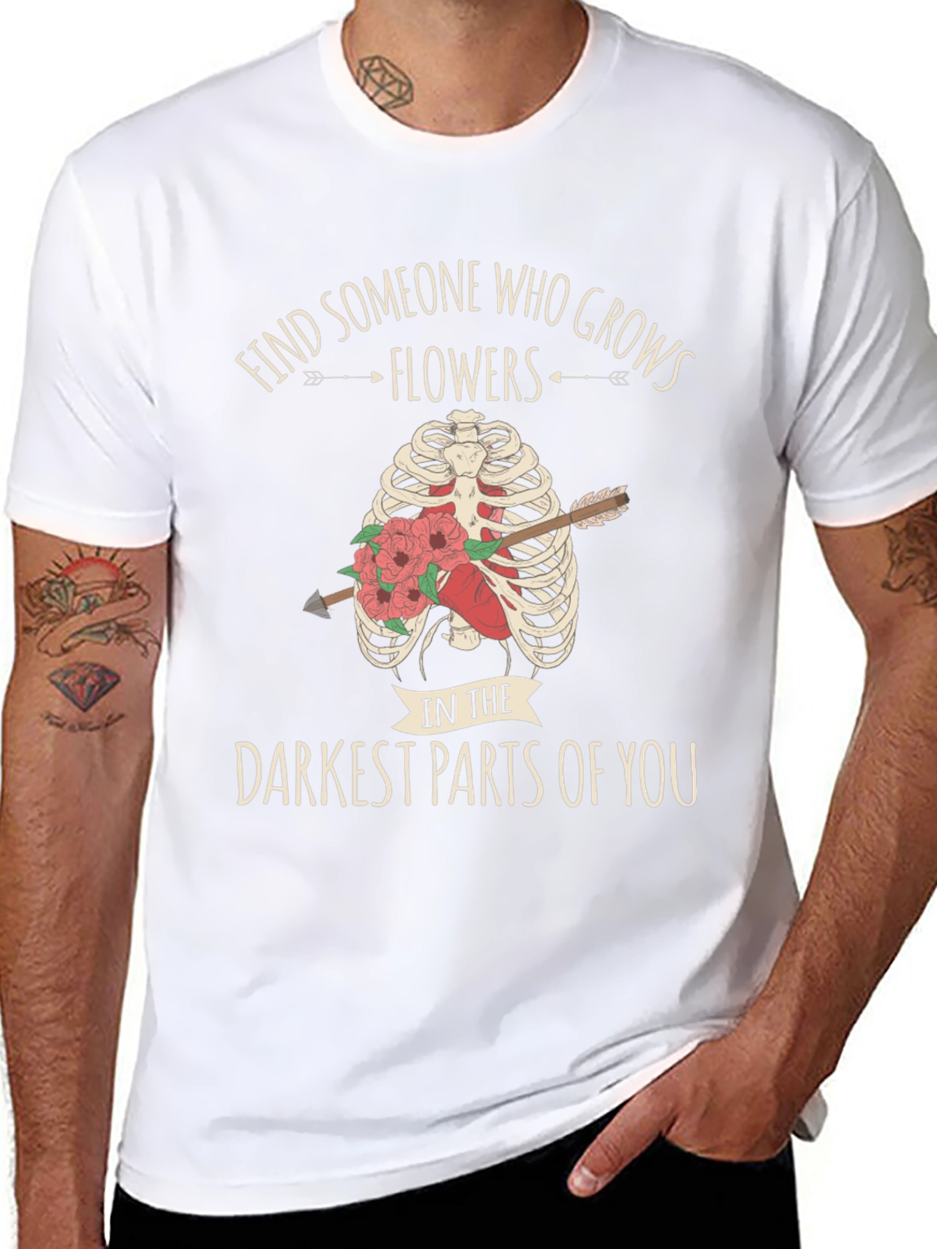 Darkest Parts Flowers Graphic Tee