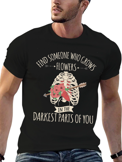 Darkest Parts Flowers Graphic Tee