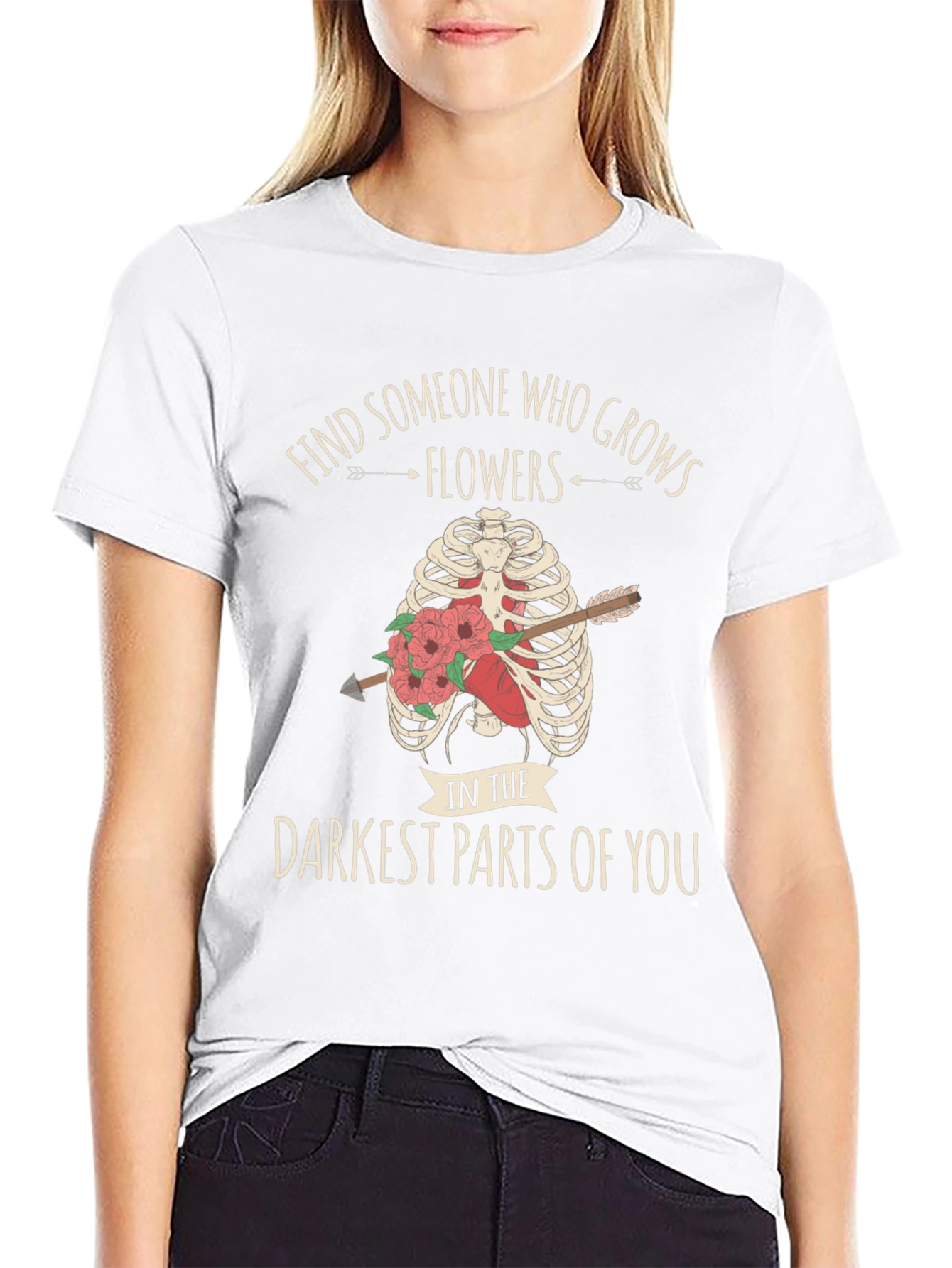 Darkest Parts Flowers Graphic Tee