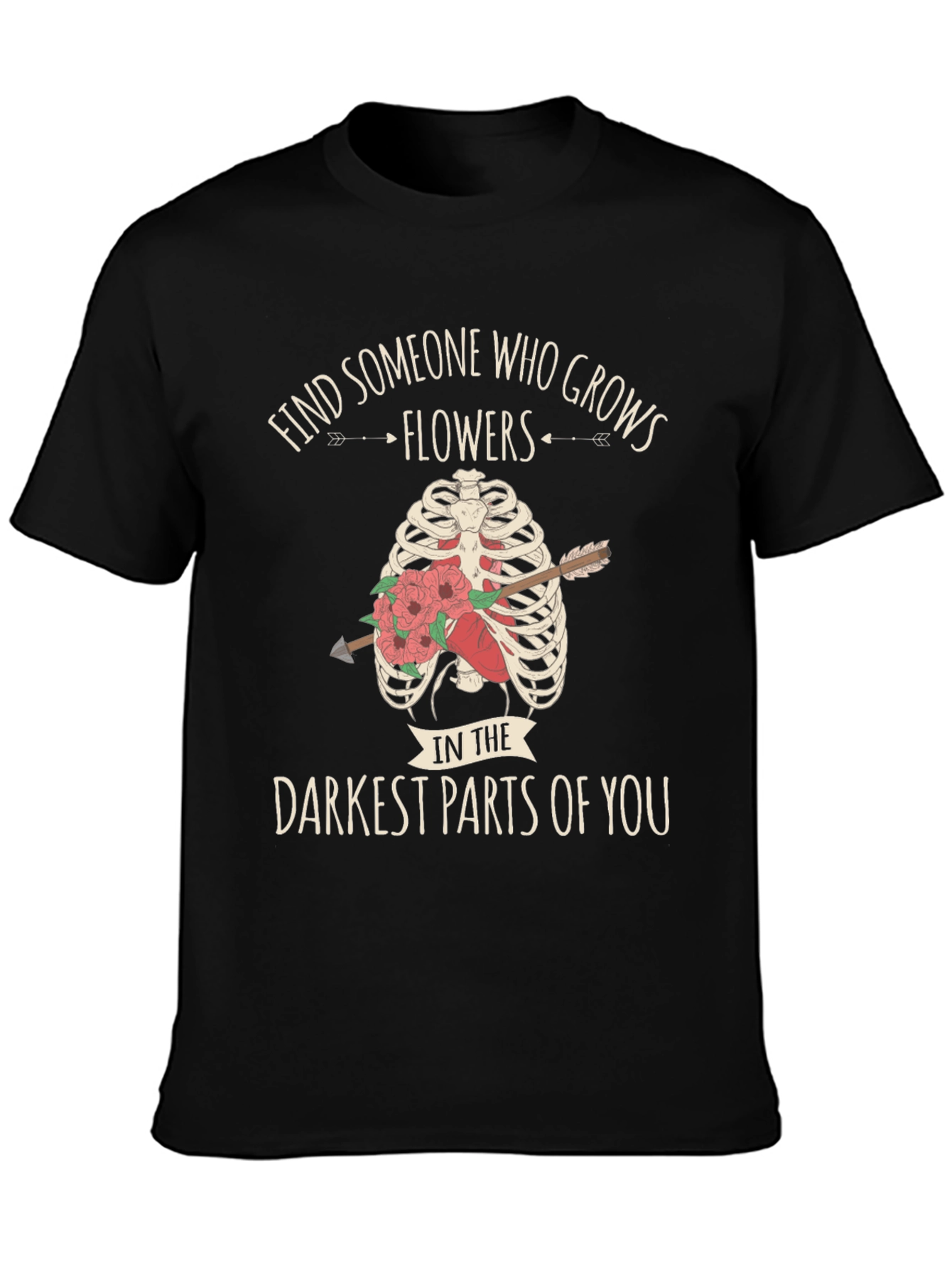 Darkest Parts Flowers Graphic Tee