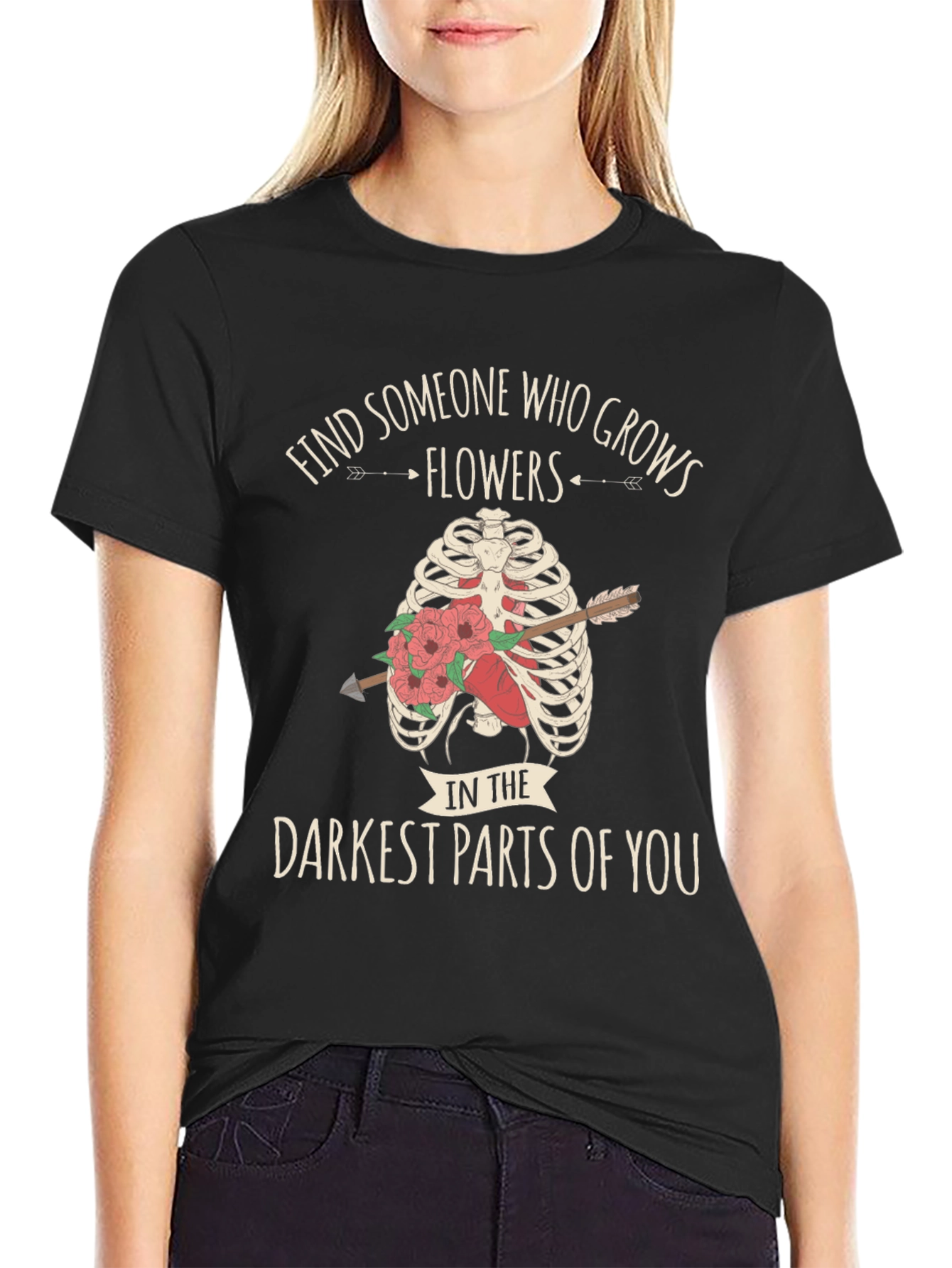 Darkest Parts Flowers Graphic Tee