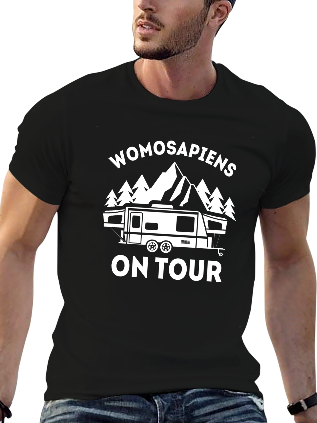 Womosapiens On Tour T-Shirt - Camping Adventure Tee