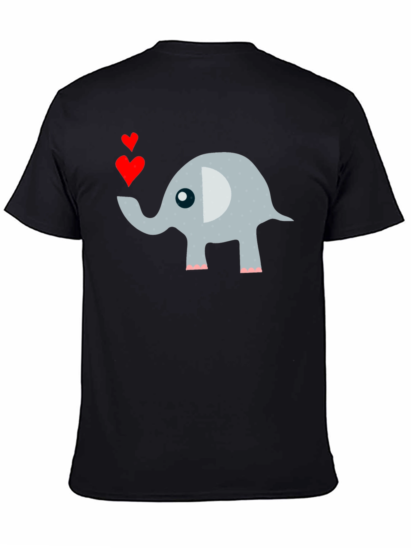 Elephant Love Mens T-Shirt Cute Animal Tee