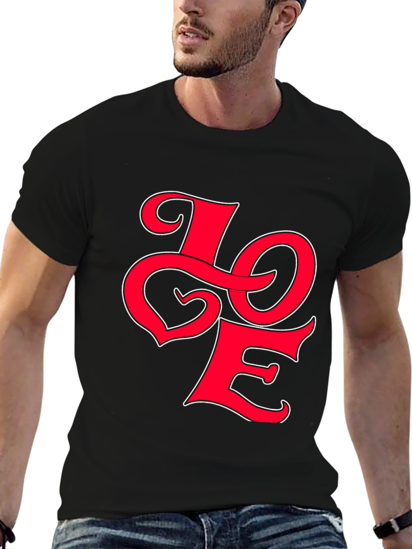 Love Graphic Black T-Shirt