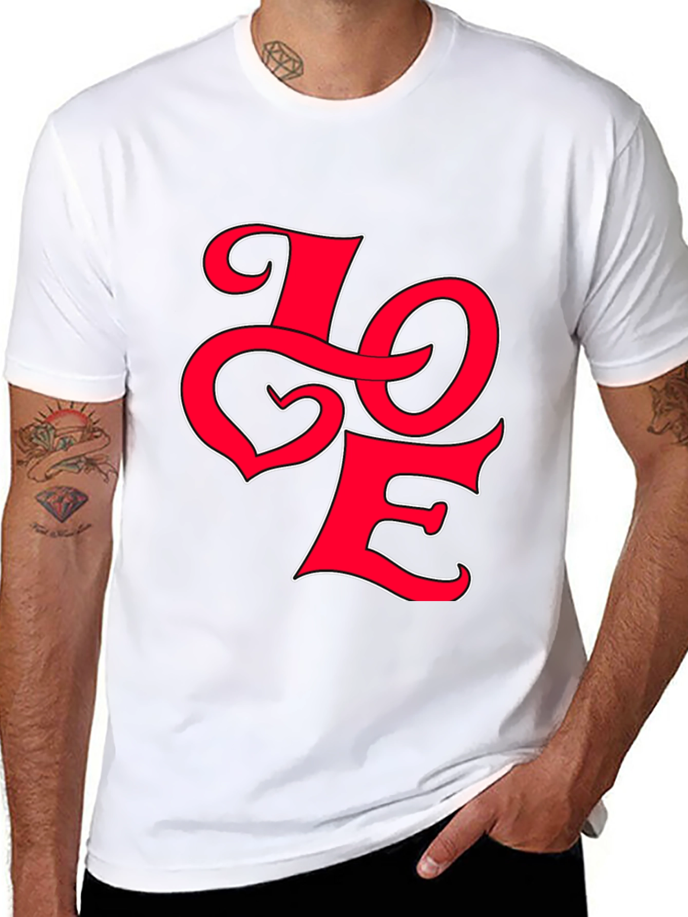 Love Graphic Black T-Shirt