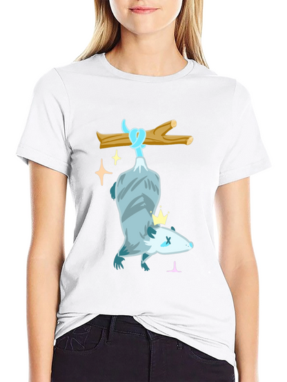 Hanging Opossum Tee - Play Dead and Shine!