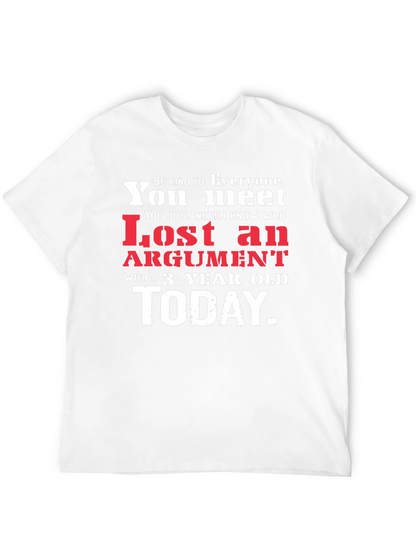 Humorous Lost Argument Graphic Tee