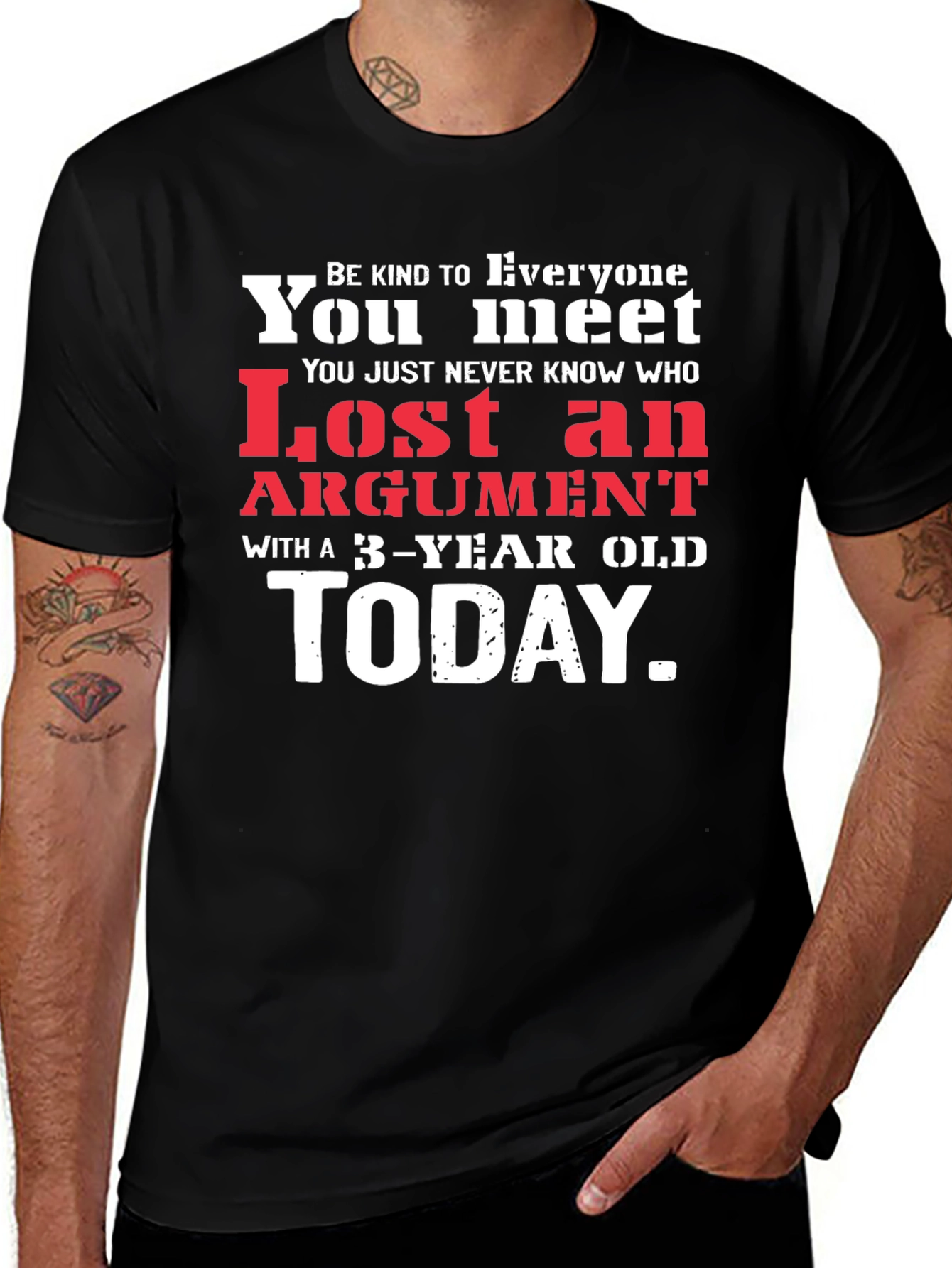 Humorous Lost Argument Graphic Tee