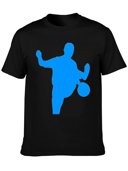 Soccer Silhouette Graphic Tee - Black