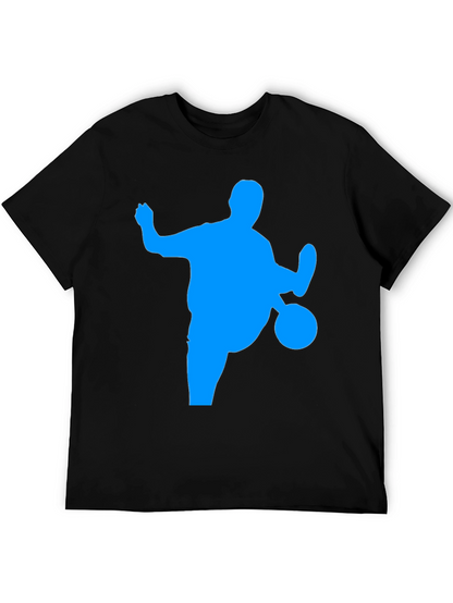 Soccer Silhouette Graphic Tee - Black