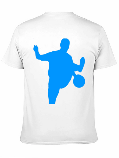 Soccer Silhouette Graphic Tee - Black
