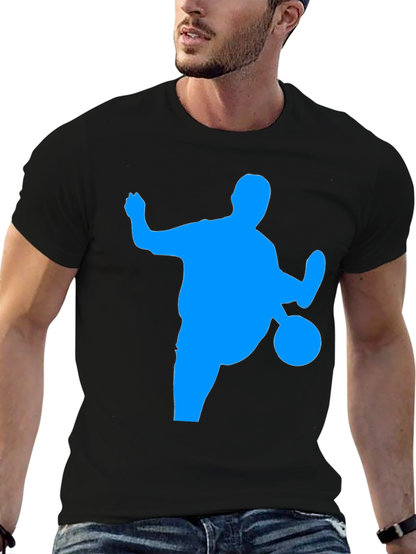 Soccer Silhouette Graphic Tee - Black