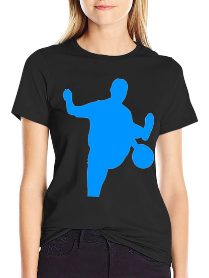 Soccer Silhouette Graphic Tee - Black