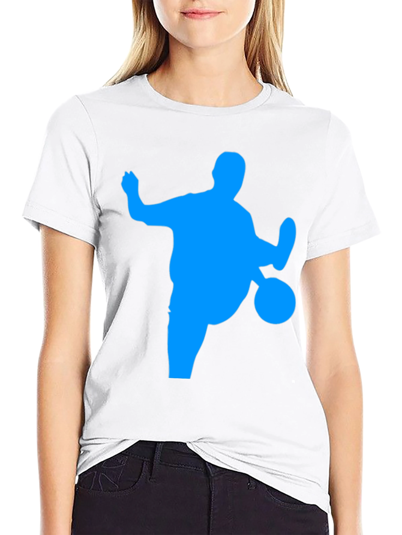 Soccer Silhouette Graphic Tee - Black