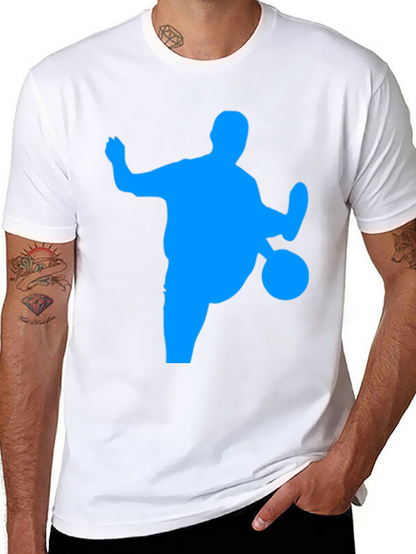 Soccer Silhouette Graphic Tee - Black