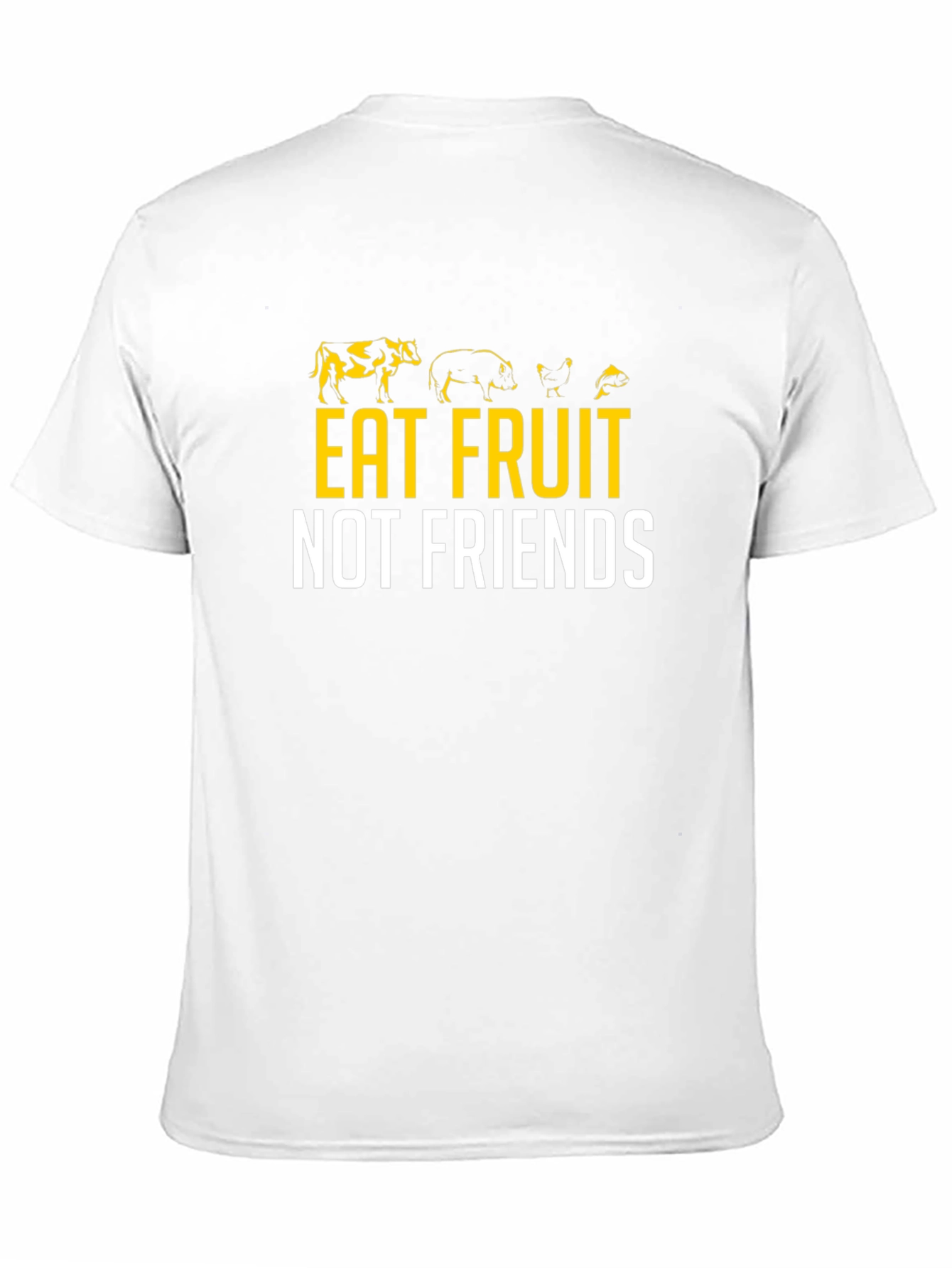 Eat Fruit Not Friends Vegan Graphic Tee