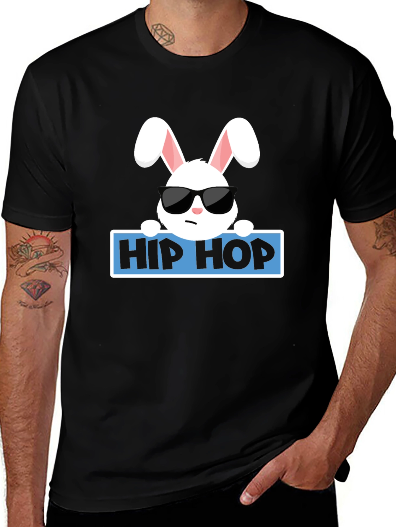 Hip Hop Bunny T-Shirt - Cool Easter Tee