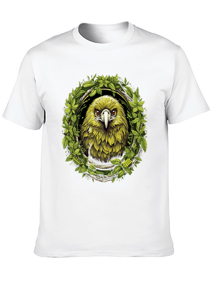 Eagle Wreath Graphic Tee - Nature Inspired Bird Shirt