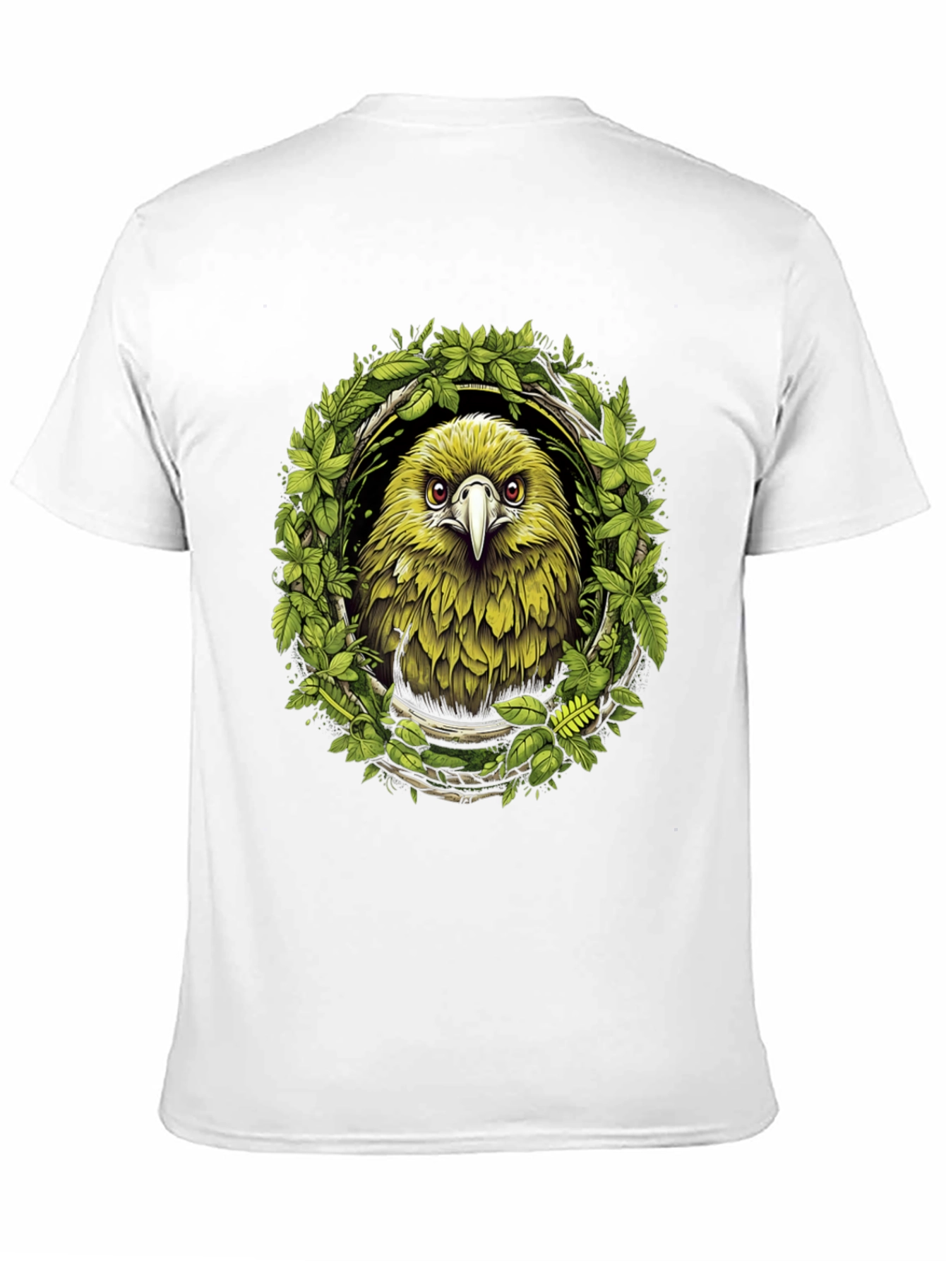 Eagle Wreath Graphic Tee - Nature Inspired Bird Shirt