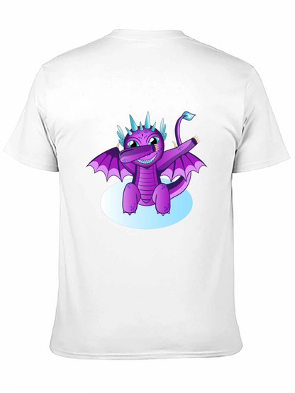 Dabbing Dragon Graphic Tee - Cool Black T-Shirt