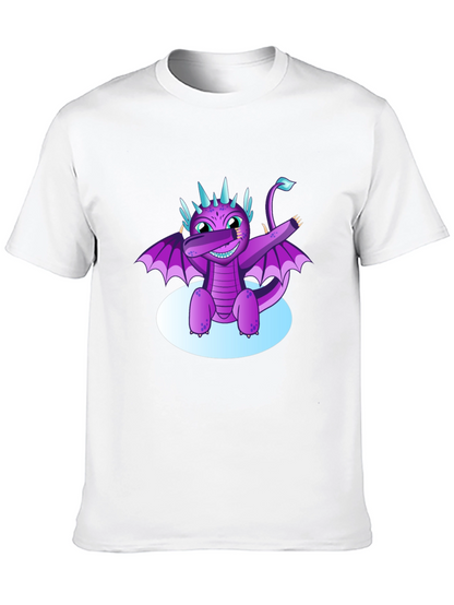 Dabbing Dragon Graphic Tee - Cool Black T-Shirt