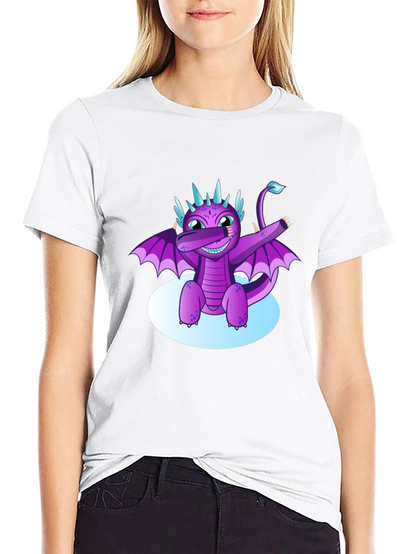 Dabbing Dragon Graphic Tee - Cool Black T-Shirt