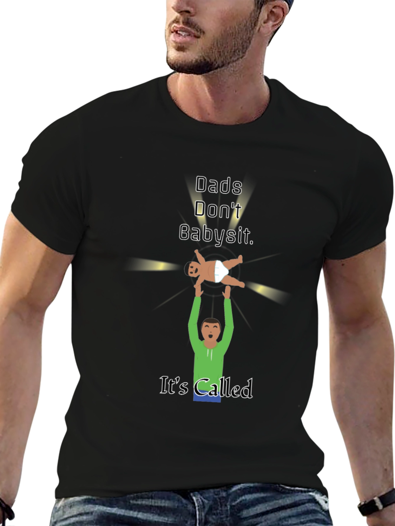Dads Dont Babysit Graphic T-Shirt
