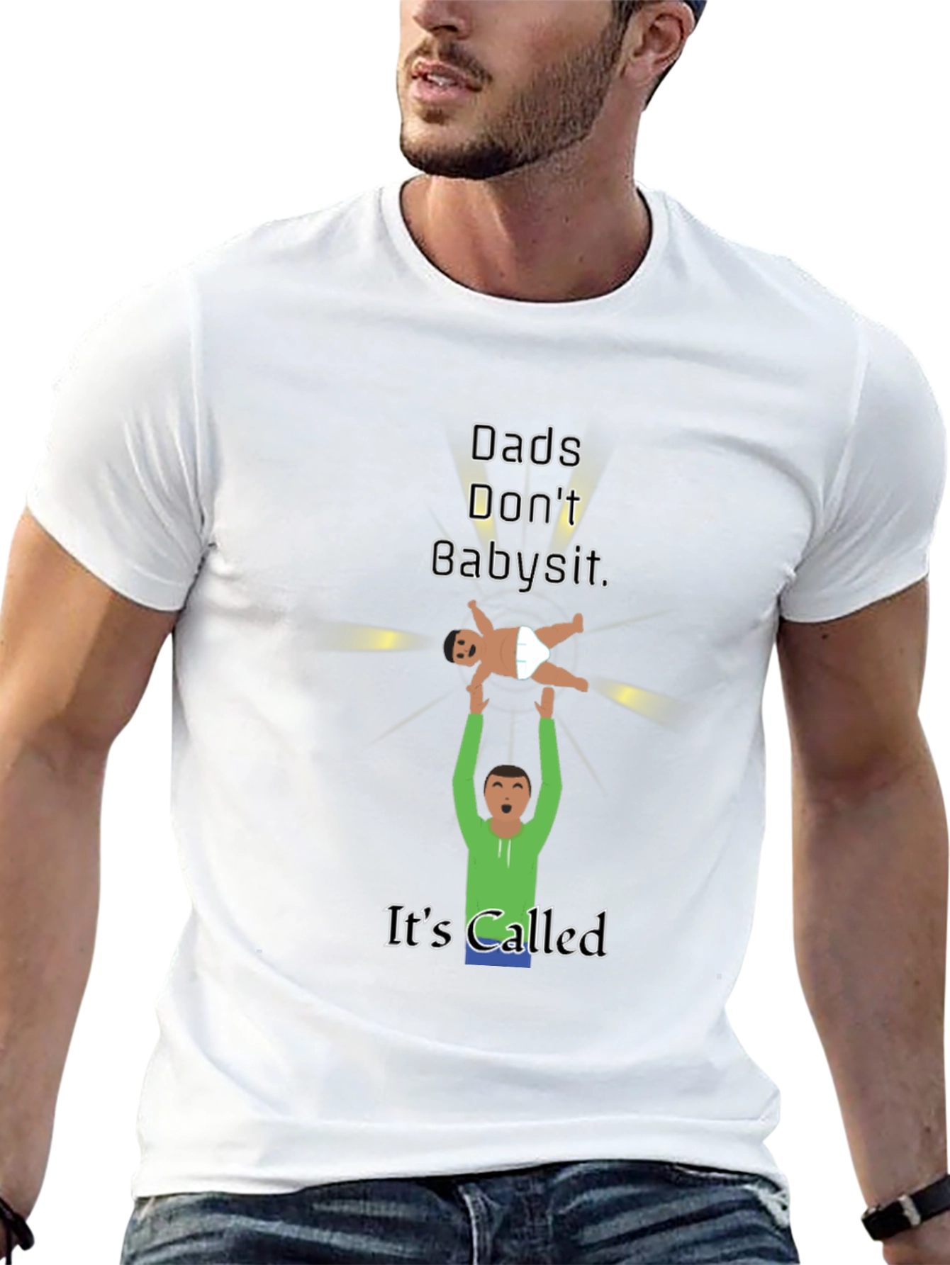 Dads Dont Babysit Graphic T-Shirt