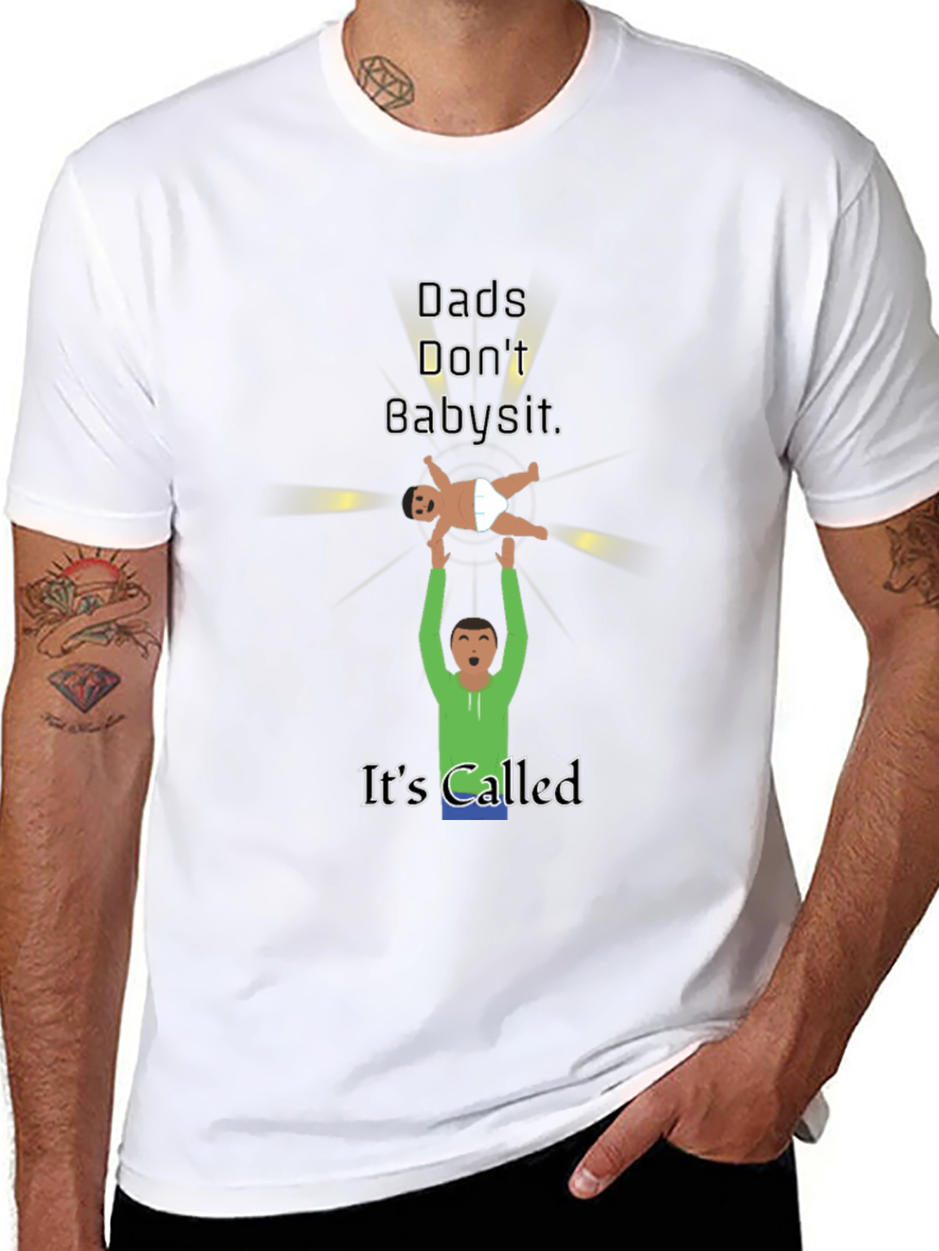 Dads Dont Babysit Graphic T-Shirt