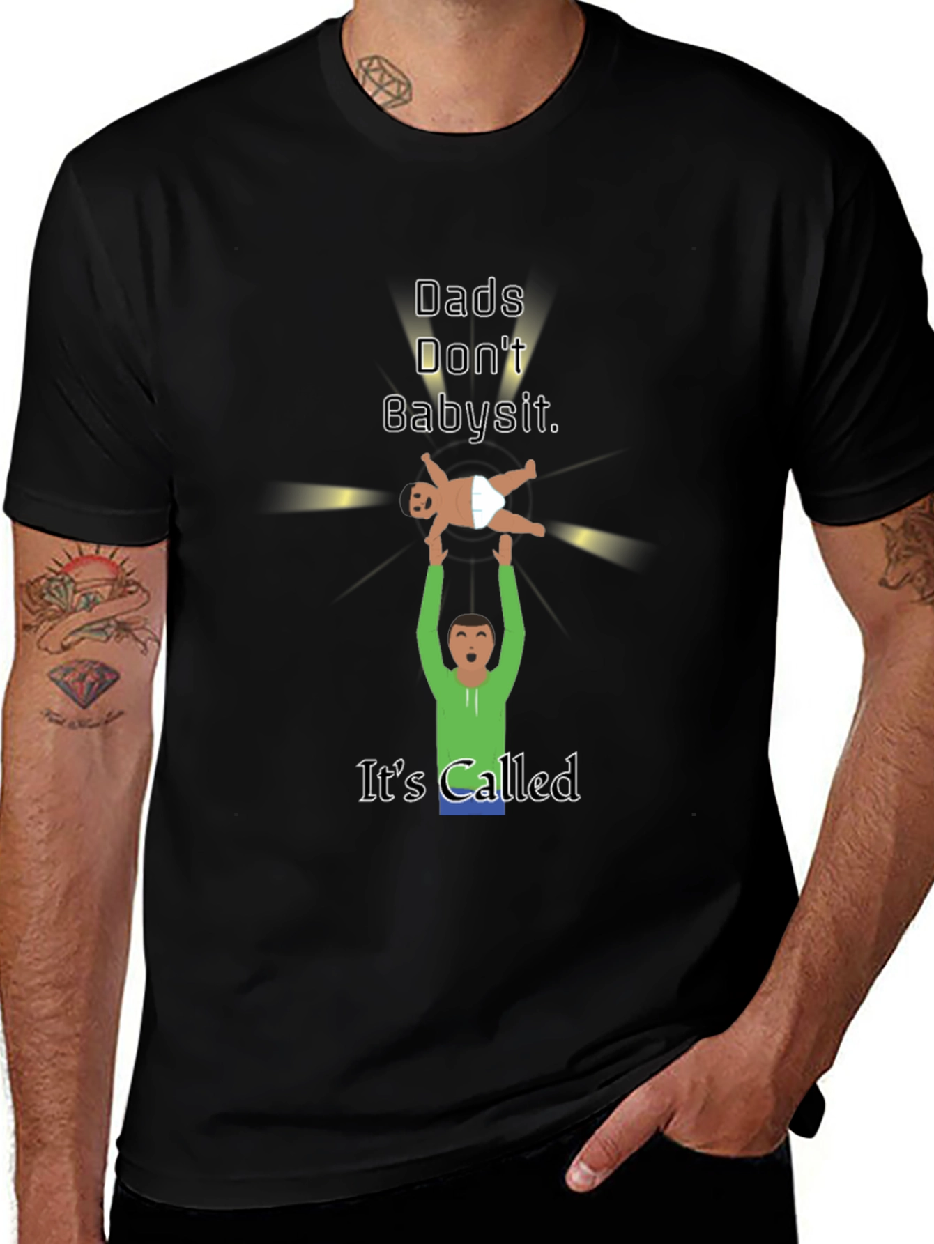 Dads Dont Babysit Graphic T-Shirt