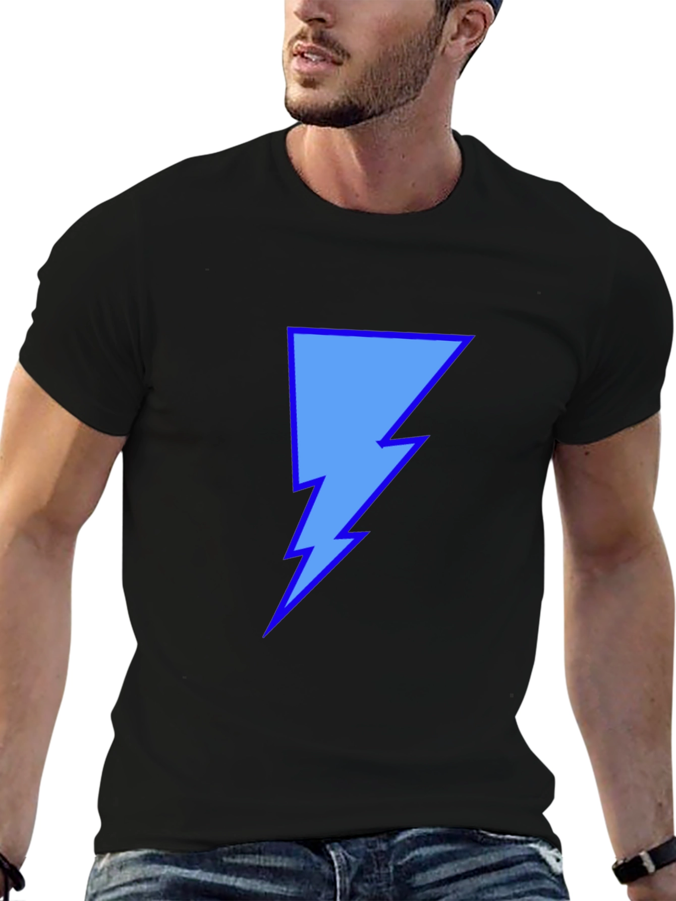 Lightning Bolt Graphic Tee - Stylish Casual Wear