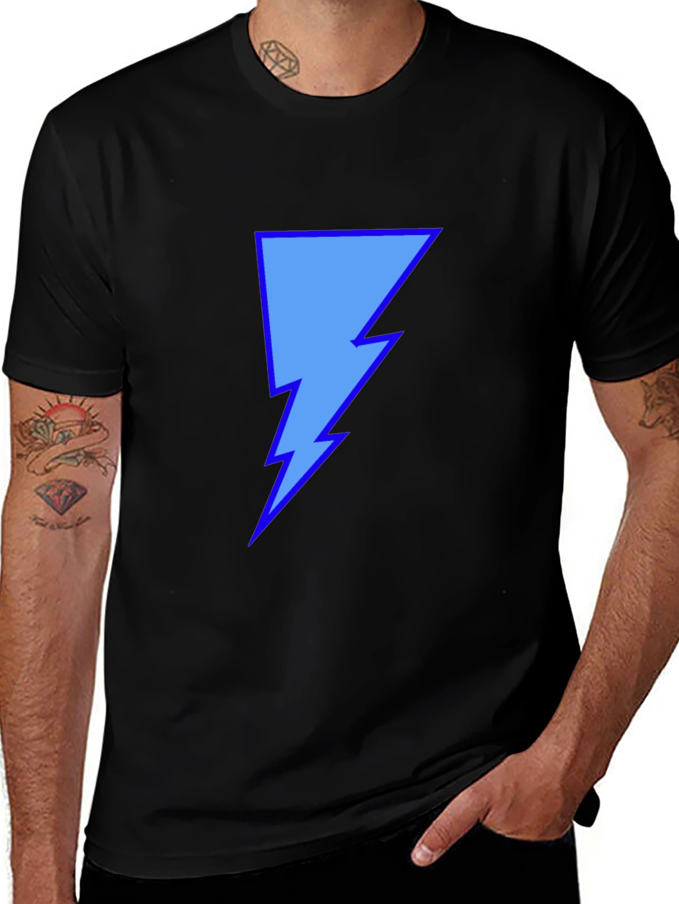 Lightning Bolt Graphic Tee - Stylish Casual Wear