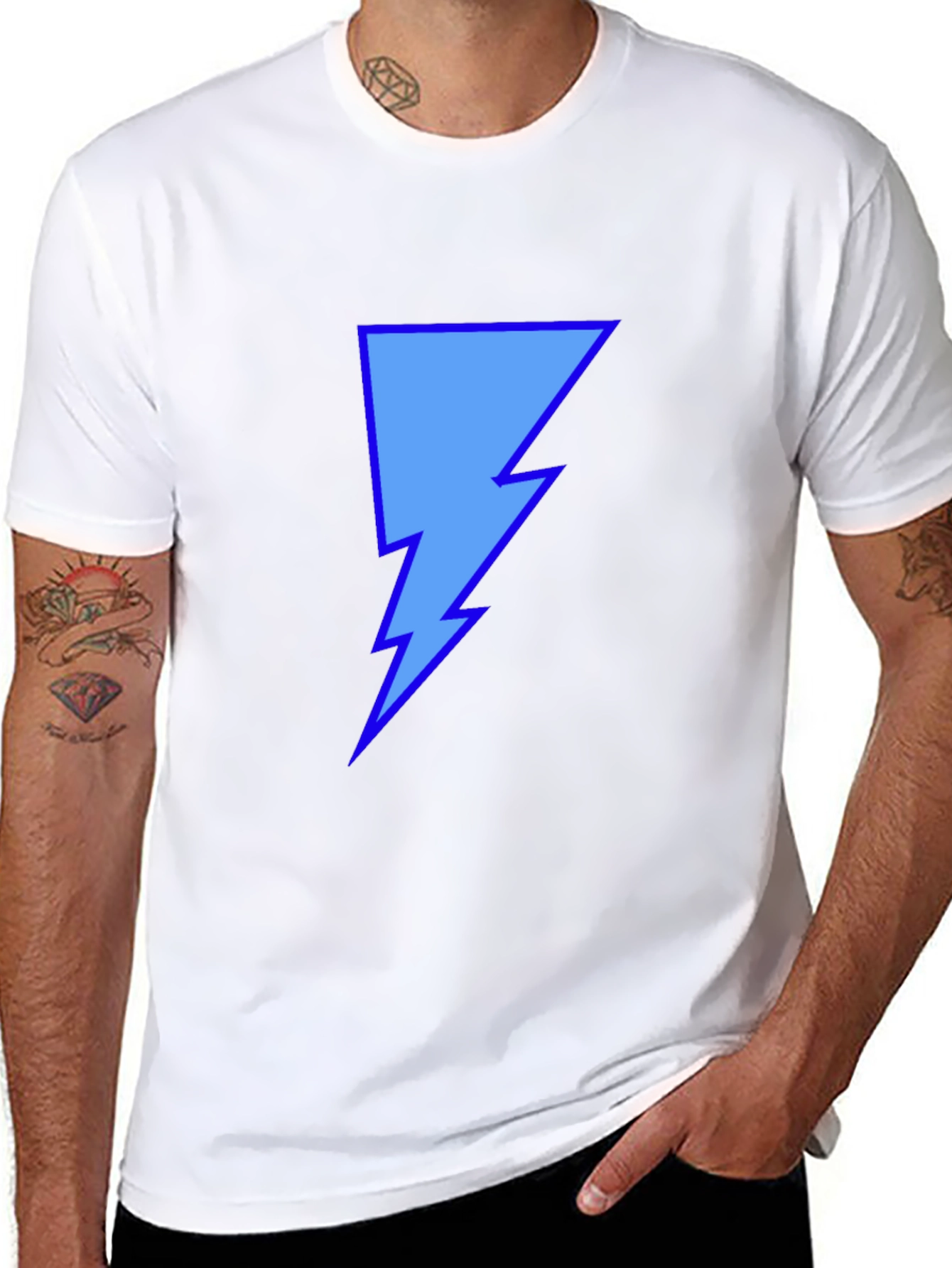 Lightning Bolt Graphic Tee - Stylish Casual Wear