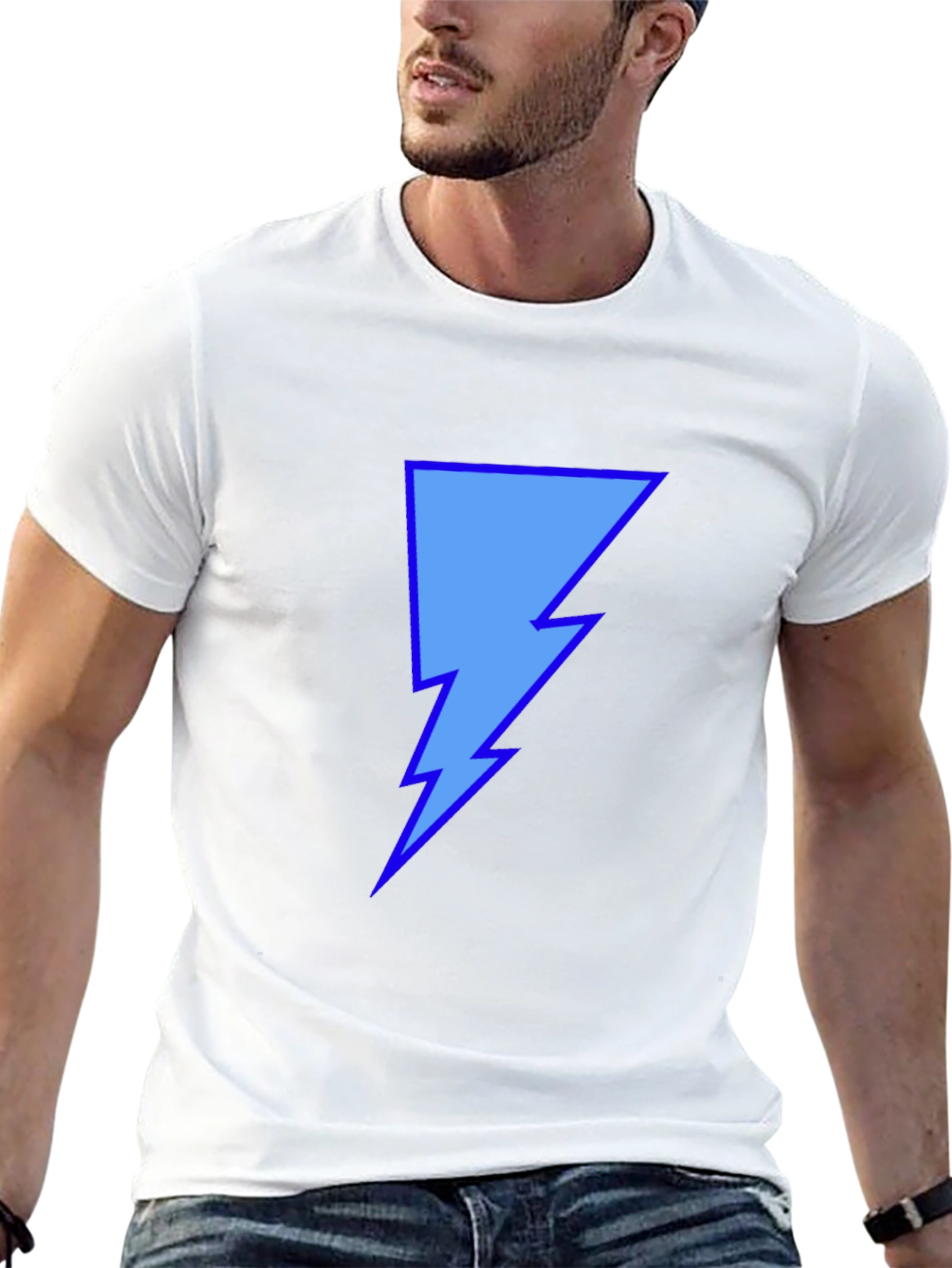 Lightning Bolt Graphic Tee - Stylish Casual Wear