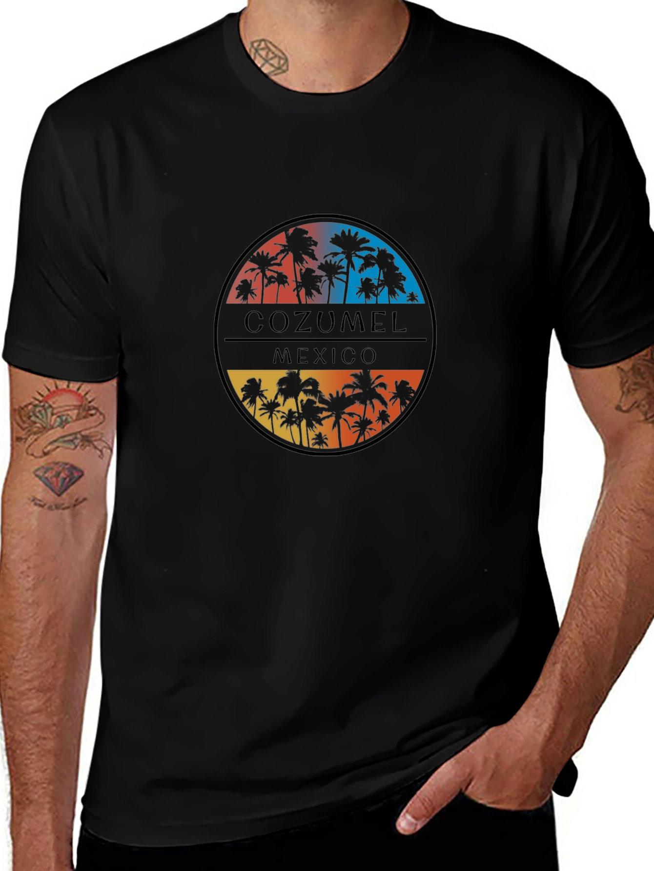 Cozumel Mexico Palm Tree T-Shirt