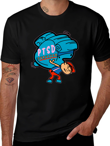 PTSD Survivor Graphic Tee - Mental Health Awareness