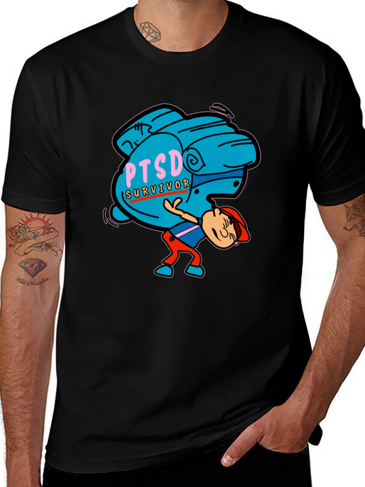 PTSD Survivor Graphic Tee - Mental Health Awareness