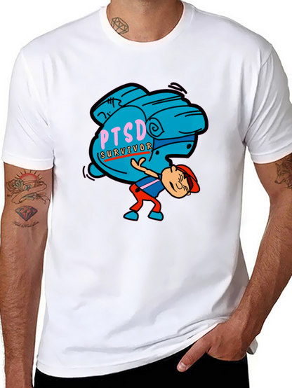 PTSD Survivor Graphic Tee - Mental Health Awareness
