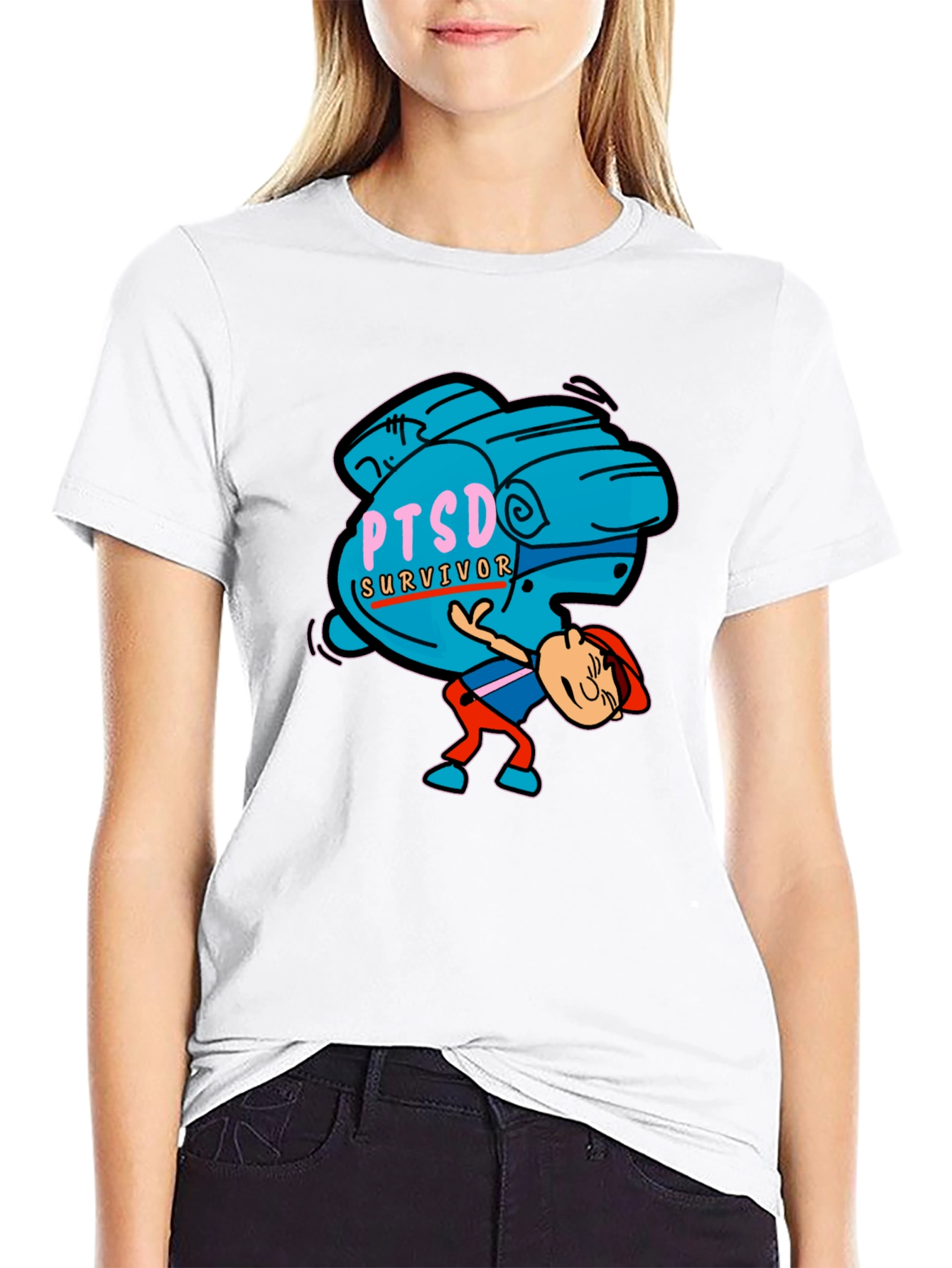 PTSD Survivor Graphic Tee - Mental Health Awareness