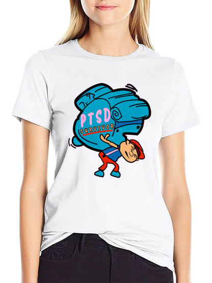PTSD Survivor Graphic Tee - Mental Health Awareness