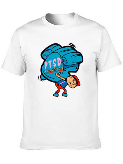 PTSD Survivor Graphic Tee - Mental Health Awareness