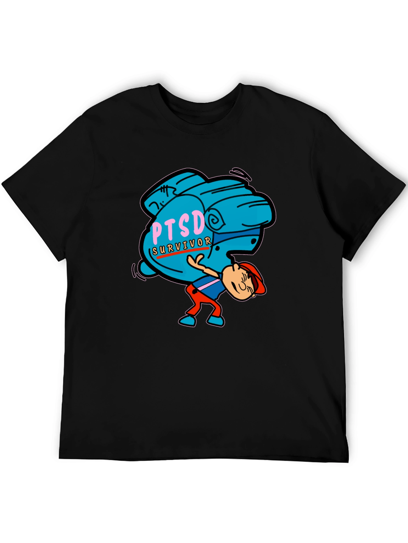 PTSD Survivor Graphic Tee - Mental Health Awareness